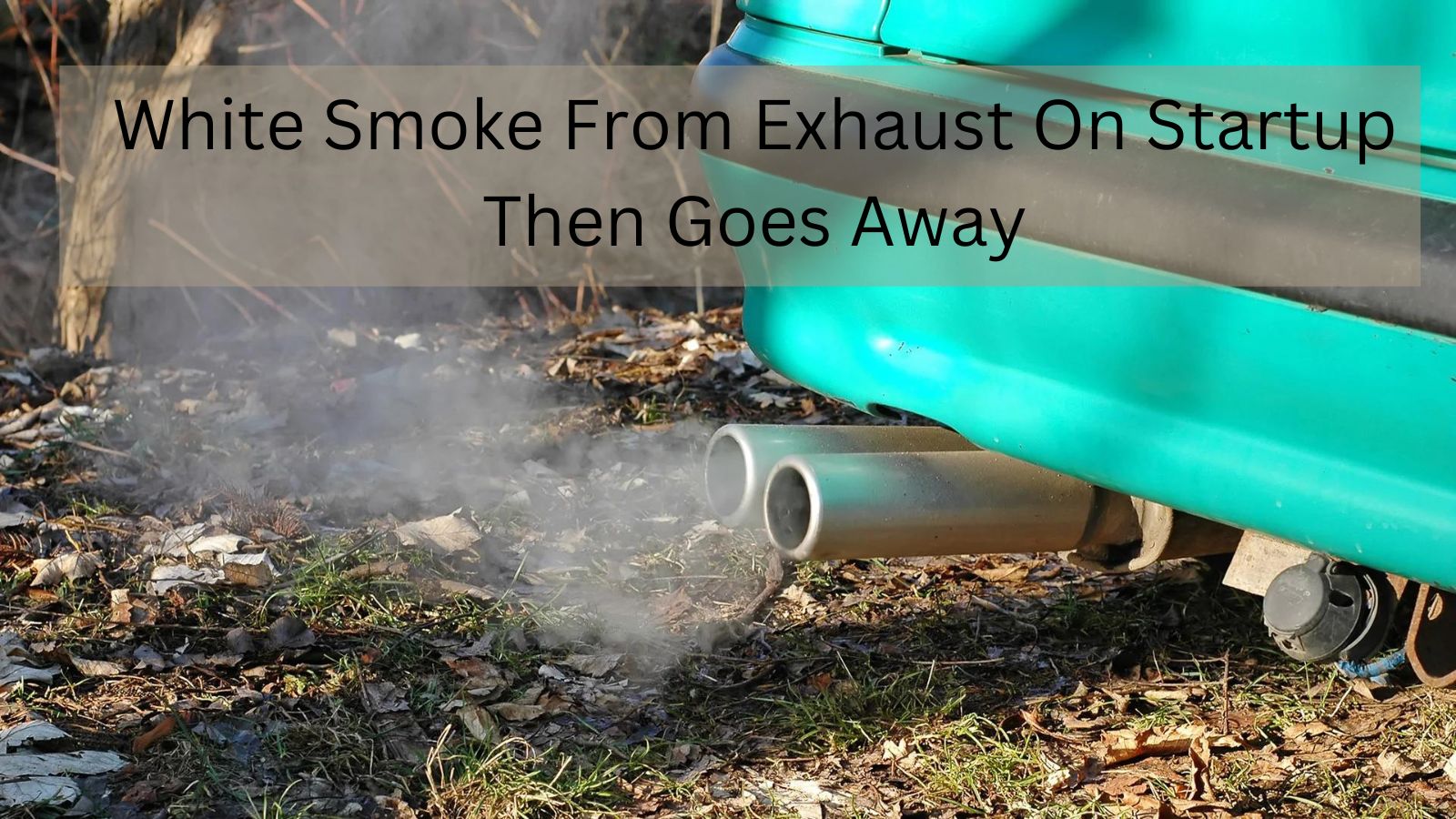 Read more about the article White Smoke From Exhaust- Top Causes and Fix