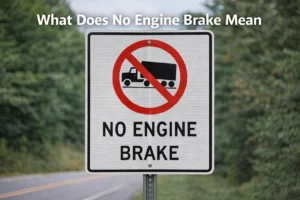 Read more about the article What Does No Engine Brake Mean On The Road